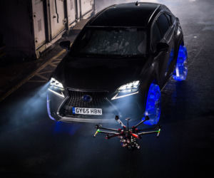 Lexus NX 300h na kołach wyciosanych z lodu