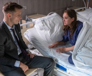 Na Wspólnej odc. 2962. Darek Żbik (Michał Mikołajczak), Aneta (Dorota Krempa)	
