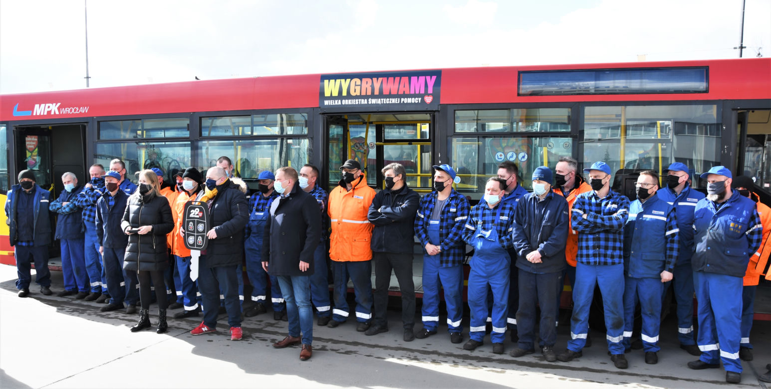 MPK Wrocław sprzedało na licytacji WOŚP swój autobus
