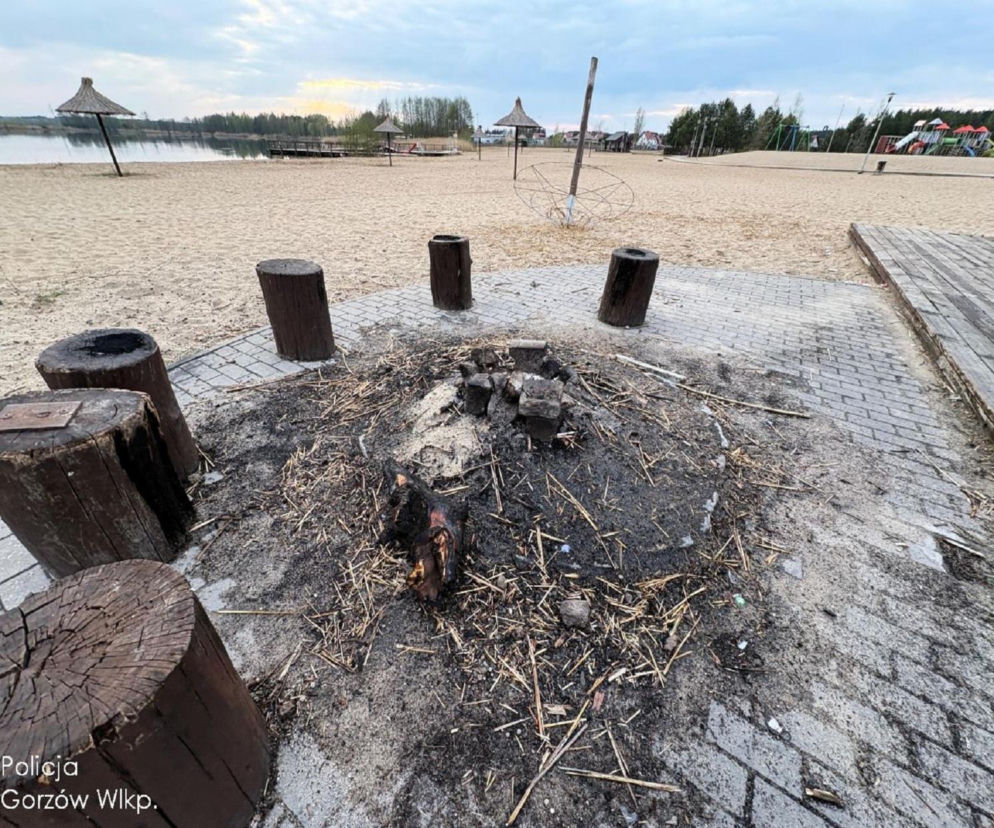 gorzów plaża Karnin dewastacja