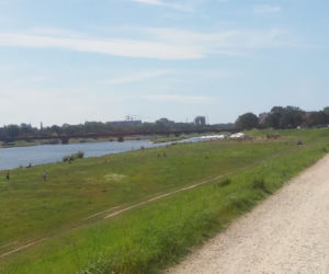 Spacery po wałach nad Odrą
