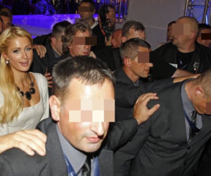 Paris Hilton w Polsce, ochroniarze Paris Hilton