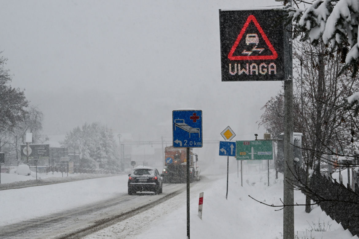 Atak zimy w Przemyślu  11.12.2022 r.