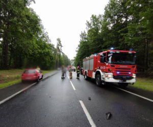 Wypadek na DK 16. Przy wjeździe do Olsztyna zderzyło się pięć samochodów [ZDJĘCIA]