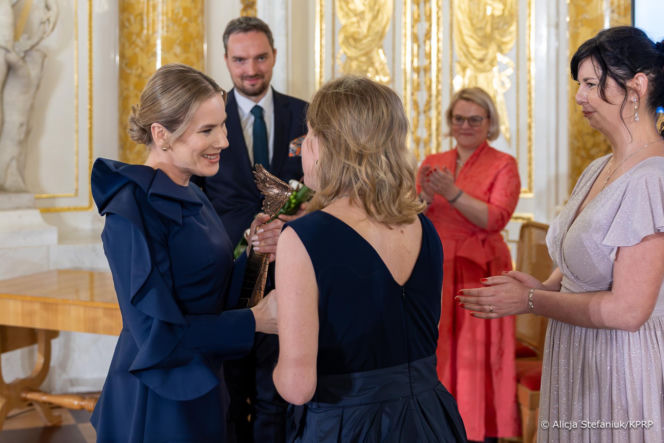 Marta Nawrocka na finale konkursu "Człowiek bez barier"