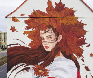 Mural dla białoruskiej opozycji przy ulicy Legnickiej we Wrocławiu