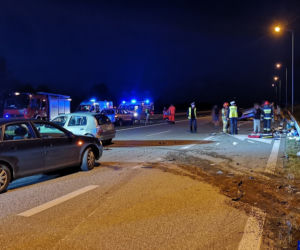 Wypadek na obwodnicy Ełku. 6 osób trafiło do szpitali