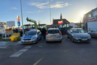 Protest rolników w Waleńczowie przeciwko umowie Mercosur