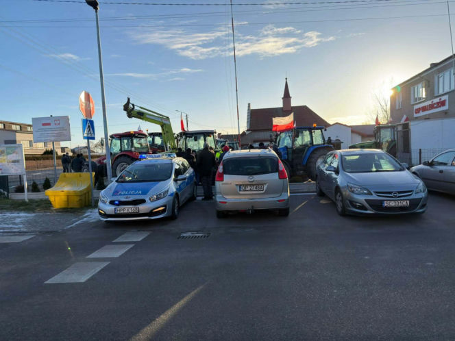 Protest rolników w Waleńczowie przeciwko umowie Mercosur