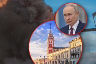 Potężne pożary w rodzinnym mieście Putina. Ukraińskie drony uderzyły w  ogromne magazyny
