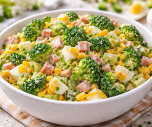 Sałatka brokułowa świąteczna – chrupiąca, kolorowa i tak dobra, że zawsze znika pierwsza