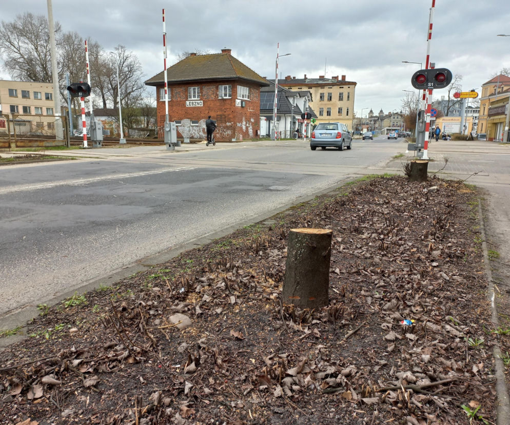 Ulica Święciechowska w Lesznie przed remontem