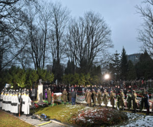 Uroczystości pogrzebowe Maurycego Mochnackiego  na Powązkach