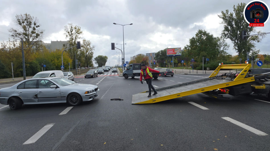 Marcin Prokop miał kolizję drogową