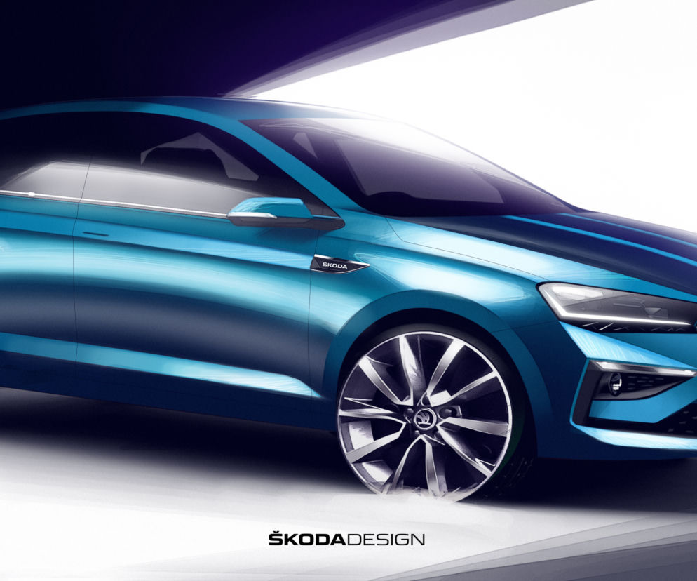Nowa Skoda Slavia - pierwsze szkice