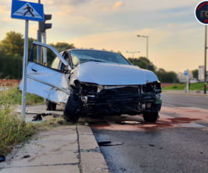 Chrysler roztrzaskał się na Okopowej
