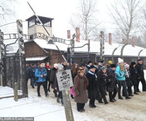 74. rocznica wyzwolenia niemieckiego nazistowskiego obozu koncentracyjnego i zaglady Auschwitz