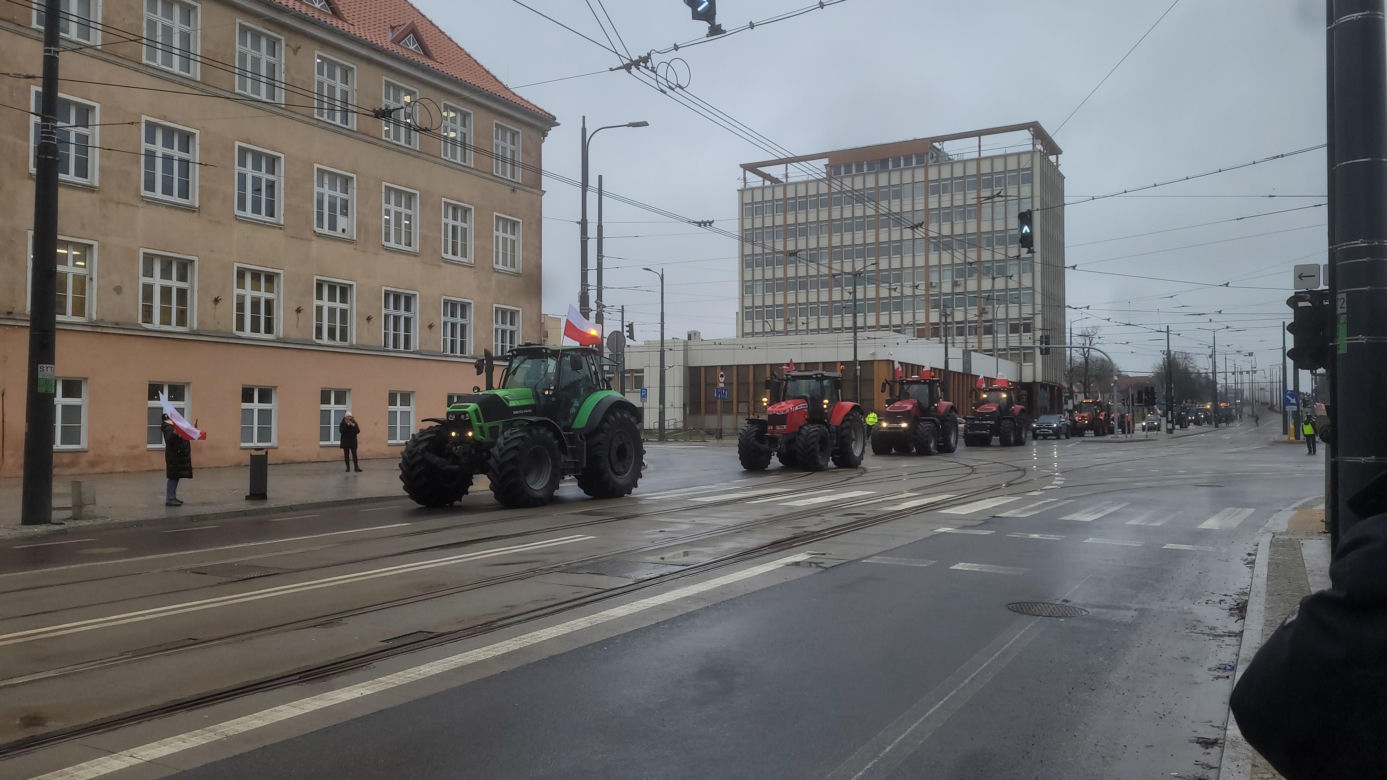 Protest rolników w Olsztynie, 20 lutego