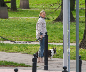 Małgorzata Foremniak zablokowała Warszawę, aby wyprowadzić psa