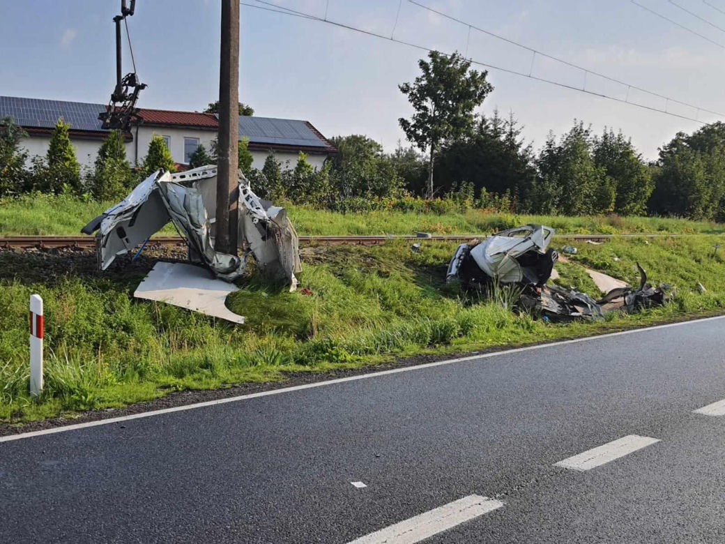 Wypadek na przejeździe kolejowym pod Będzinem