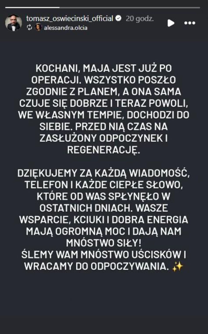 Tomasz Oświeciński, Aleksandra Oświecińska