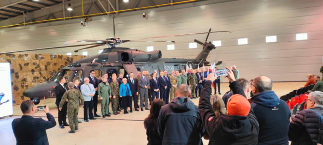 Pierwszy śmigłowiec AW-149 z polskiej produkcj