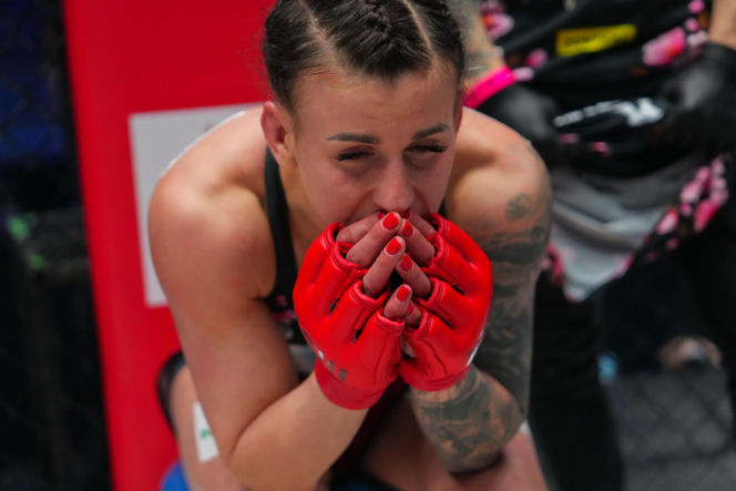 Ewelina Woźniak po walce na KSW 116