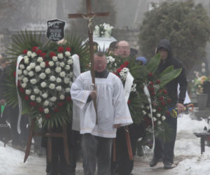 Pogrzeb Piotra G. (+24 l.), który zginął podczas ustawki kibiców Widzewa i ŁKSu