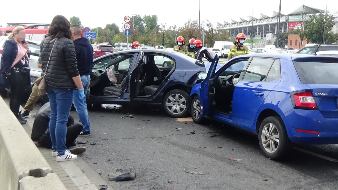 Wisłostrada. Ukrainiec staranowal rodzinę z dziećmi 
