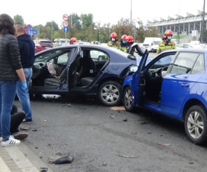 Wisłostrada. Ukrainiec staranowal rodzinę z dziećmi 