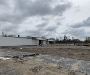 Budowa schroniska przy ul. Kobylepole w Poznaniu (kwiecień 2021)