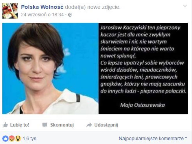 Maja Ostaszewska padła ofiarą przestępstwa?