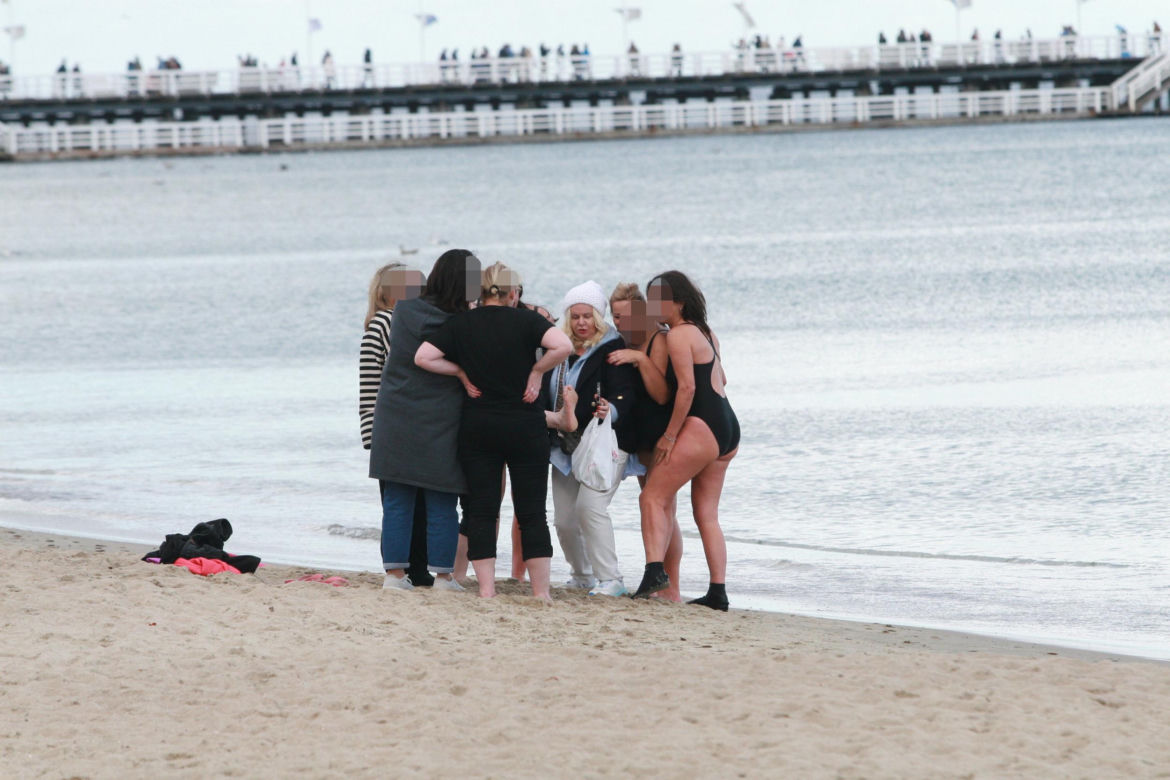Morsy dorwały Joannę Kurowską na plaży