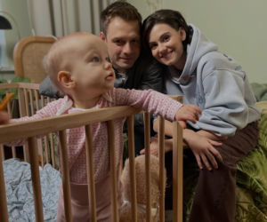 Na dobre i na złe na planie. Blanka (Pola Gonciarz), Mario (Marcin Korcz), Nina (Rita Sobocińska)