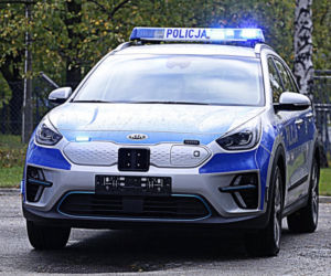 Policyjne Kia e-Niro to pierwsze elektryczne radiowozy w Lublinie