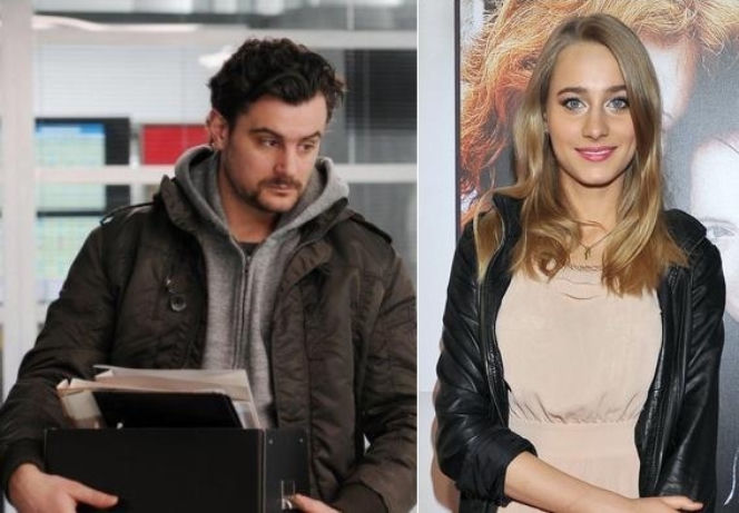 "Komisarz Alex" 4 sezon. Monika (Julia Rosnowska), Orlicz (Antoni Pawlicki)