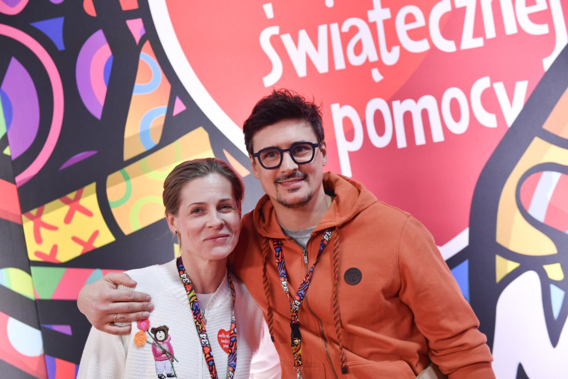Mateusz Damięcki z obecną żoną, Pauliną Andrzejewską