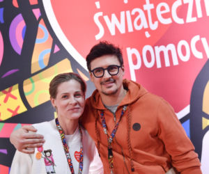 Mateusz Damięcki z obecną żoną, Pauliną Andrzejewską