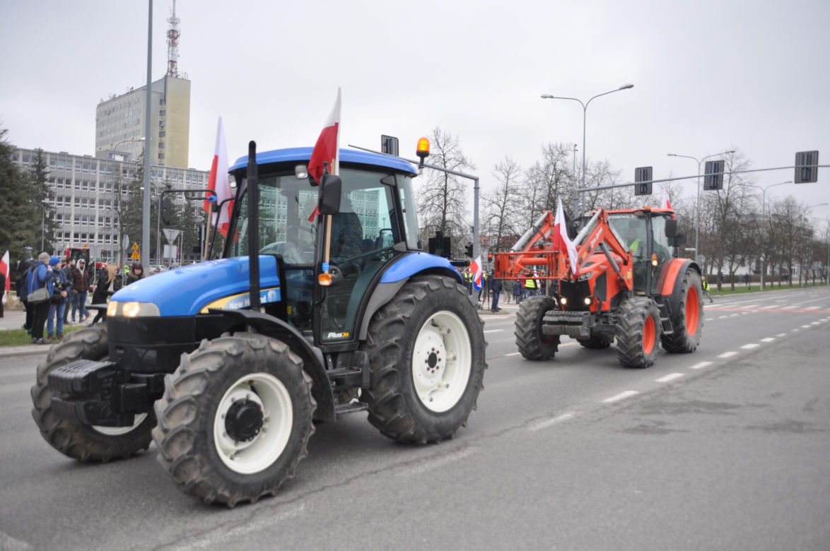 Strajk rolników w Kielcach. 14 marca 2024
