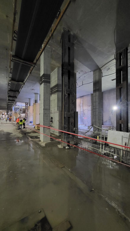 Budowa ostatniego odcinka metra linii M2. Tak wygląda stacja Lazurowa