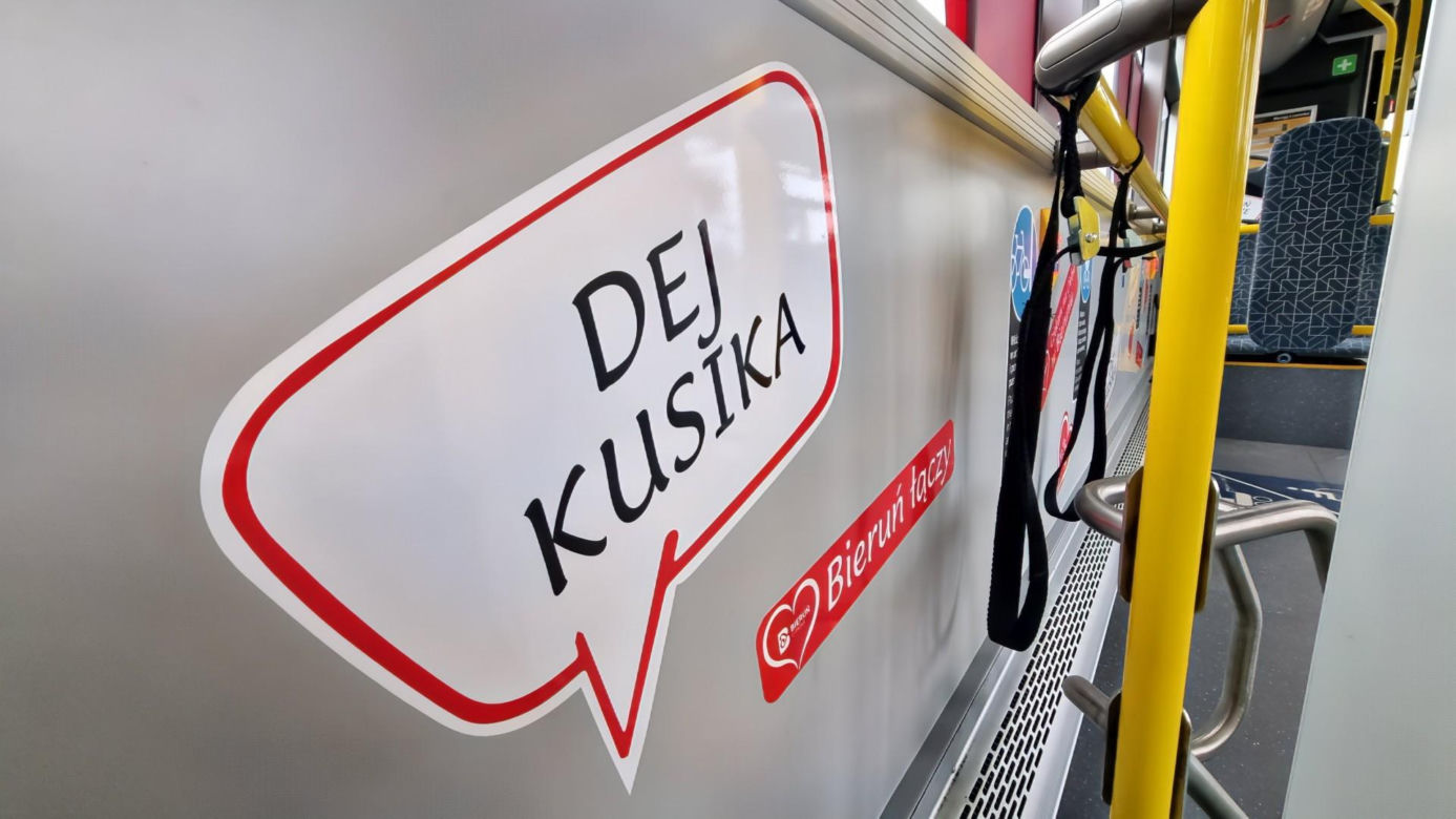 Walentynkowy autobus w Bieruniu 