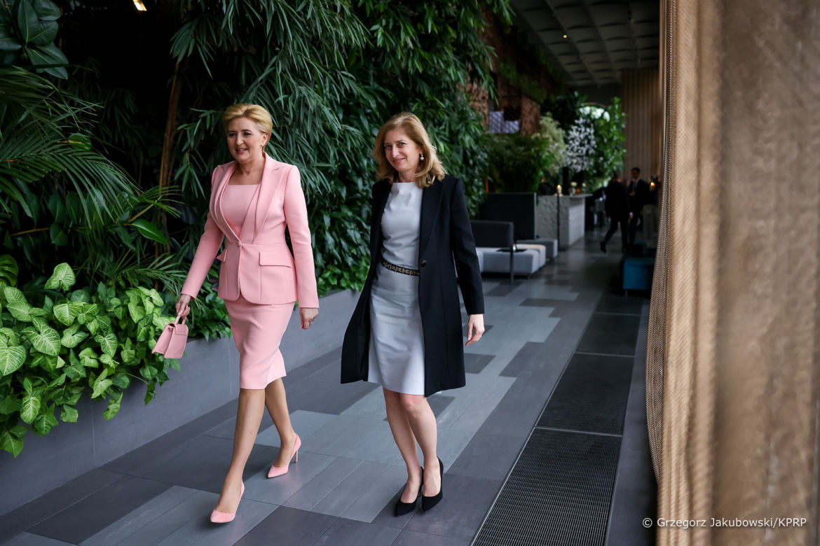 Agata Duda na spotkaniu z pierwszą damą Włoch