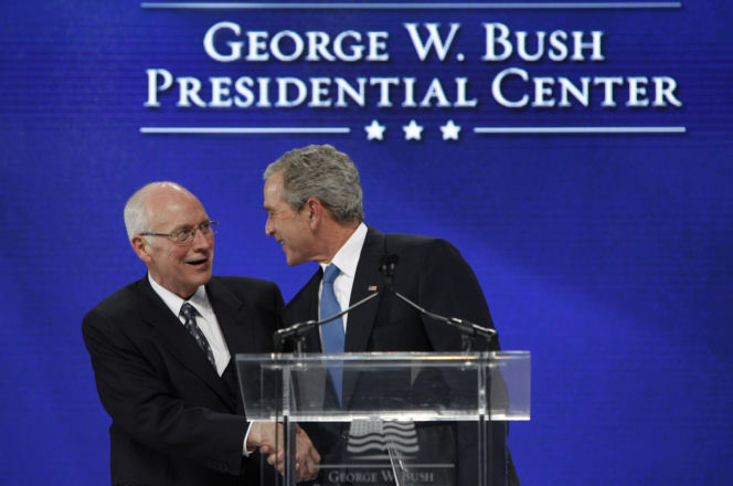 Bush, Biden i Harris wzięli udział w pogrzebie b. wiceprezydenta Dicka Cheneya