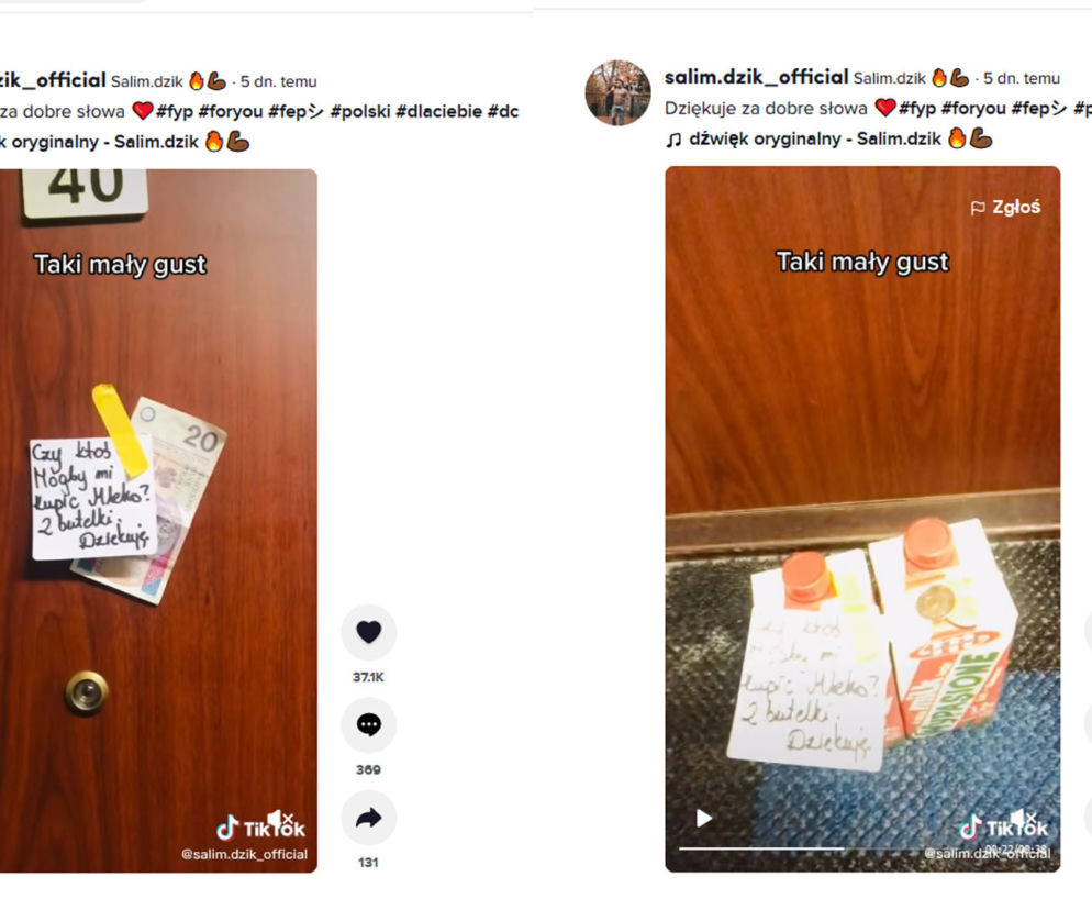 Nagranie TikToka spod Warszawy podbija sieć. Niesamowity gest 
