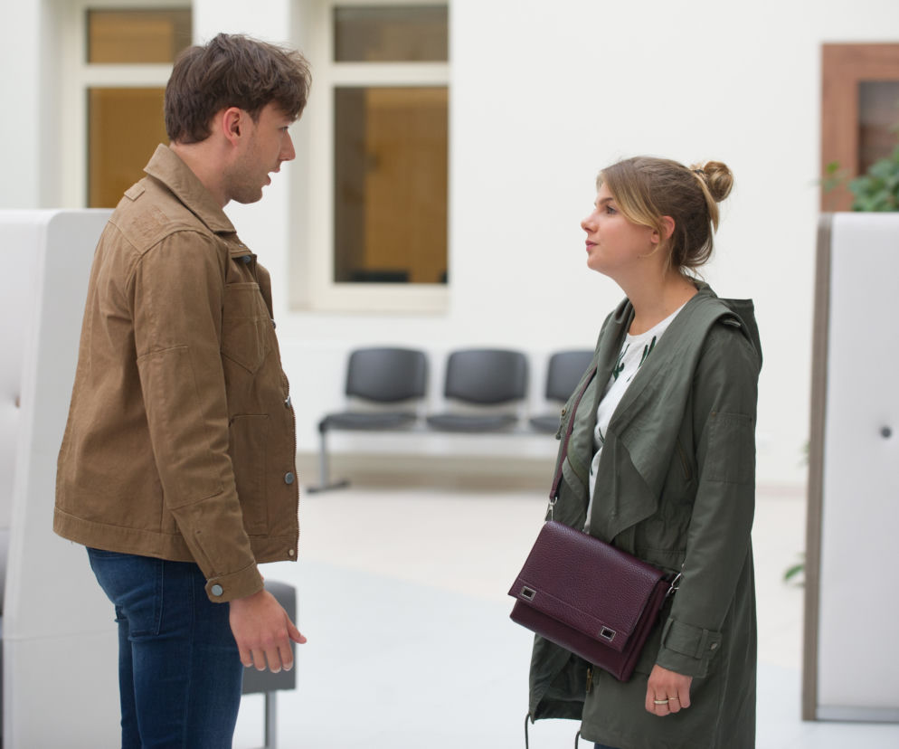 Na Wspólnej, odcinek 2523: Ola (Marta Wierzbicka), Błażej (Jakub Świderski)