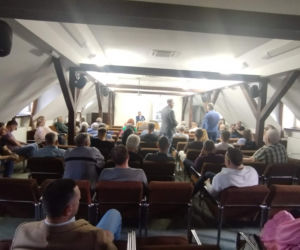 Marek Budzisz w Muzeum Regionalnym w Siedlcach