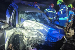 Czołowe zderzenie w Kisielowie