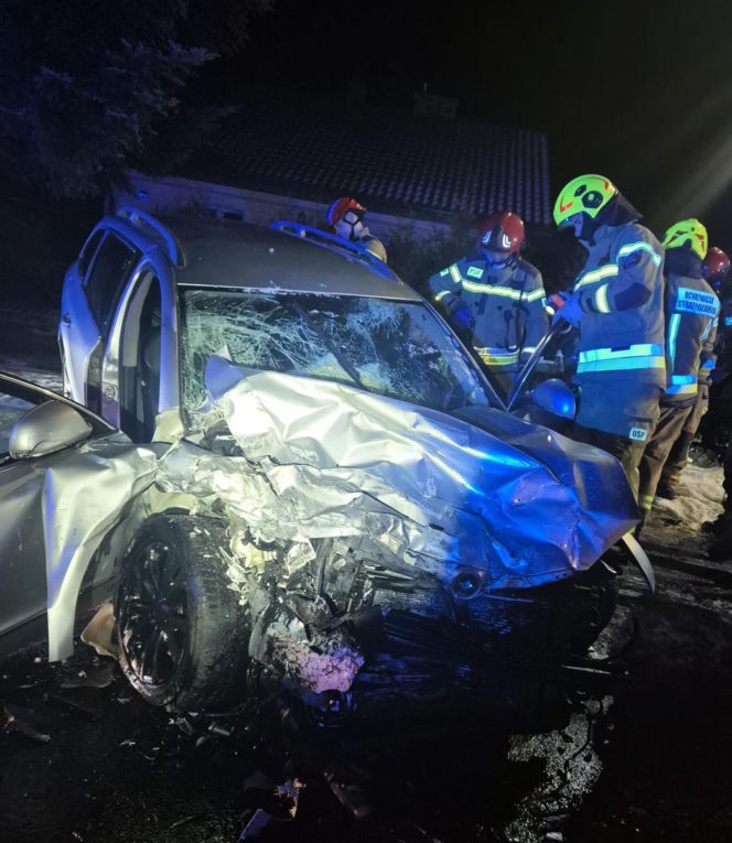 Czołowe zderzenie w Kisielowie