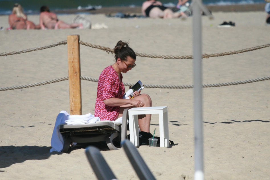 Katarzyna Herman na plaży