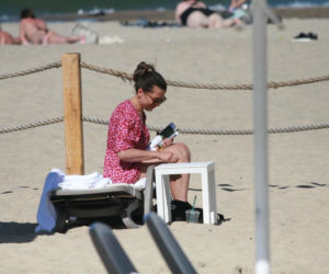 Katarzyna Herman na plaży